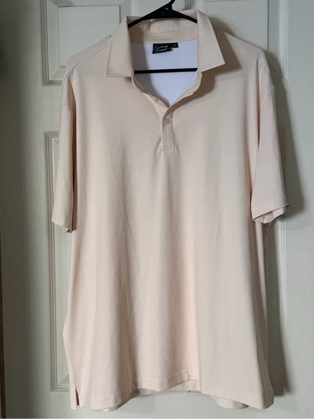 Men's Performance Polo in Light Peach by Unknown